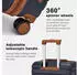 Kono Cannes 4-Rollen-Trolley 55 cm dark blue/brown