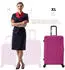 Flexot F-3045 4-Rollen-Trolley 77 cm dark purple