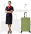Flexot F-3045 4-Rollen-Trolley 77 cm olive green