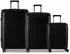Worldpack Havanna 4 Rollen Kofferset 3-teilig schwarz