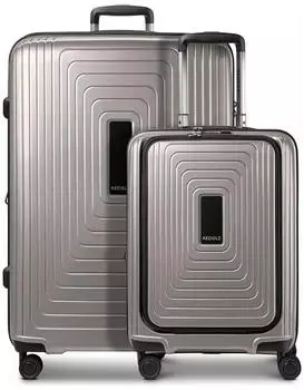 REDOLZ Essentials 14 4-Rollen-Trolley Set 2-teilig (RD12436) coffee grey metallic