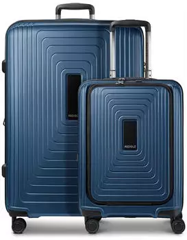 REDOLZ Essentials 14 4-Rollen-Trolley Set 2-teilig (RD12436) dark blue metallic