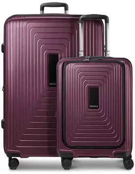 REDOLZ Essentials 14 4-Rollen-Trolley Set 2-teilig (RD12436) aubergine metallic