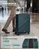 Songmics 4-Rollen-Trolley 65 cm (RLPDE002) turquoise