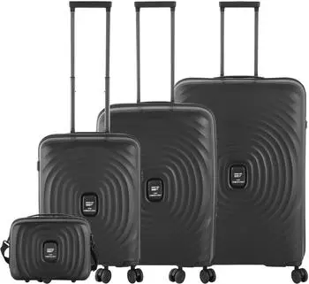 von Crønshagen Mogens 4-Rollen-Trolley Set 55/67/77 cm & Beauty Case black