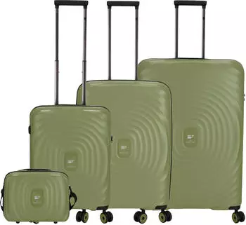 von Crønshagen Mogens 4-Rollen-Trolley Set 55/67/77 cm & Beauty Case olive