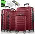 tillvex 4-Rollen-Trolley Set 48/56,5/67/77 cm red