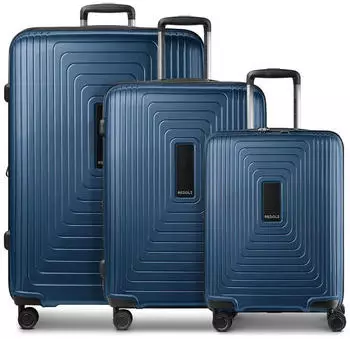 REDOLZ Essentials 14 4-Rollen-Trolley Set 3-teilig (RD12438) dark blue metallic
