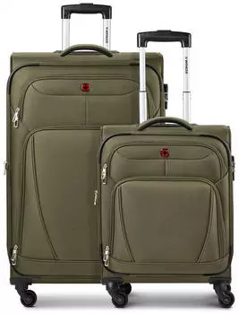 Wenger Beaumont 4-Rollen-Trolley Set 54/78 cm olive