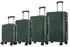 YONSLY 4-Rollen-Trolley Set 46/55/66/76 cm dark green