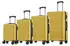 YONSLY 4-Rollen-Trolley Set 46/55/66/76 cm yellow