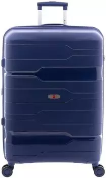 Gladiator 3800 4-Rollen-Trolley 77cm mit Dehnfalte, blau (GLT-3812)
