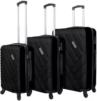 Vertical Studio Vantaa Koffer-Set 3-teilig, Hartschale, schwarz, 20"/24"/28"