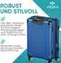 VESKA Hartschalenkoffer-Set 3-teilig ABS, TSA-Schloss, 4 Rollen, schwarz (M-L-XL)