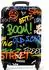 NoBoringSuitcases.com® Hartschalen-Trolley Graffiti-Druck bunt, 55x35x20cm, 4 Rollen