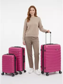 Bench Paris Kofferset 3-teilig, 4 Rollen, arctic-pink (82202-3100)