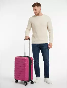 Bench Paris Kabinentrolley S 55cm 4-Rollen mit Dehnfalte, pink (82205-3100)