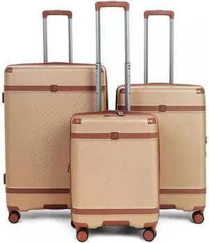 Modo by Roncato Charm 2.0 Kofferset 3-teilig, 4 Rollen, beige (42524014)