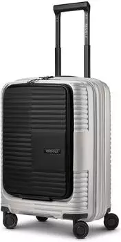 REDOLZ Essentials 17 2.0 Kabinentrolley 55cm, 4 Rollen, Laptopfach, hellgrau (RD12462-05)