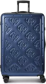 Roberto Cavalli Florence Trolley 74cm erweiterbar, 4 Rollen, blau (RCTL003E0042)