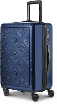 Roberto Cavalli Florence Trolley 63cm mit Dehnfalte, 4 Rollen, blau (RCTL003D0042)