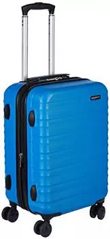 AmazonBasics 4-Rollen-Trolley 55 cm (LN20164) light blue