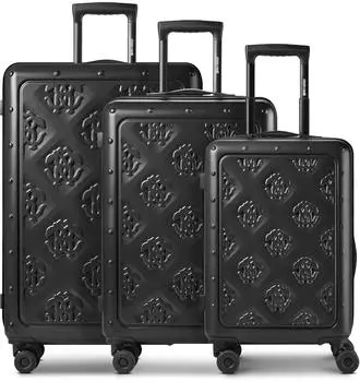 Roberto Cavalli Florence Kofferset 3-teilig, 4 Rollen, schwarz (RCTL003A0012)