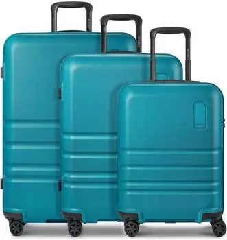 REDOLZ Pro ABS Kofferset 3-teilig, 4 Rollen, petrol (RD12472-03)