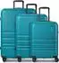 REDOLZ Pro ABS Kofferset 3-teilig, 4 Rollen, petrol (RD12472-03)
