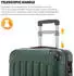 YONSLY YS2P 4-Rollen-Trolley 55 cm dark green