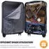 YONSLY YS2P 4-Rollen-Trolley 55 cm dark blue