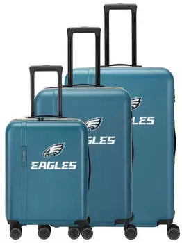 Travelite x NFL 4-Rollen-Trolley Set 55/67/76 cm (004740) Philadelphia Eagles