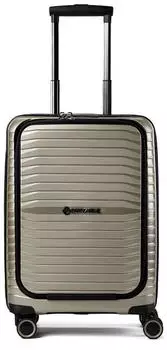 Stratic Bright Plus 4-Rollen-Trolley mit Fronttasche 55 cm champagne