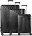 REDOLZ Essentials 01 4-Rollen-Trolley Set 53/66(77 cm (RD12460) black metallic