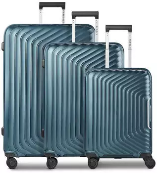 REDOLZ Essentials 01 4-Rollen-Trolley Set 53/66(77 cm (RD12460) blue metallic