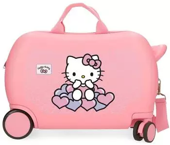 Joumma Bags Hearts & Dots Kinderkoffer ABS, rosa, 45cm (2031041)