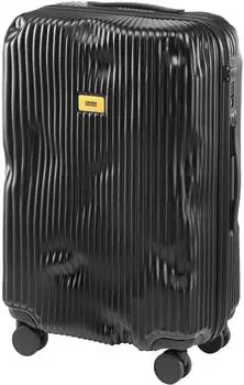 Crash Baggage Stripe M Hartschalen-Trolley 4 Rollen 65L, schwarz (CB131)