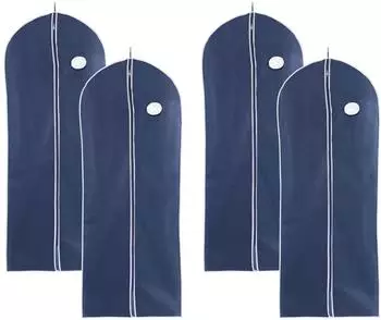 Wenko Kleidersack Modell Air blau 60x150cm, 4er-Set (56040432-0)