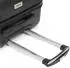 YONSLY Hartschalen-Trolley schwarz, 4 Rollen 360°, Zahlenschloss