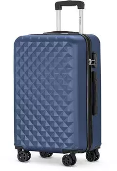 YONSLY Hartschalen-Trolley 66cm 360&deg;-Rollen dunkelblau