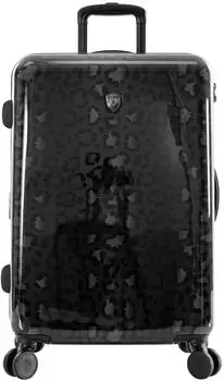 Heys Black Leopard 4-Rollen-Trolley M 66cm erweiterbar