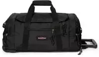 Eastpak Reisetasche Leatherface S + Black, schwarz, 55 cm, mit Rollen und 3