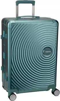 American Tourister Soundbox Spinner Alu M dusty turquoise (155710-A644)