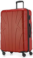Suitline Koffer erweiterbar, rot, Hartschale, 4 Rollen, 96 Liter, 53 x 76 x 28cm