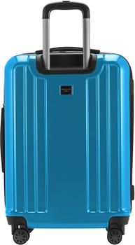 Hauptstadtkoffer X-Berg 4-Rollen-Trolley 55 cm glossy cyan blue