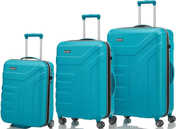 Travelite Vector 2.0 Trolley-Set 55/70/77 cm turquoise