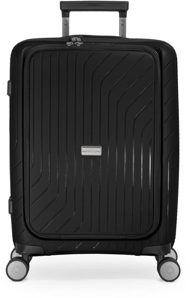 Hauptstadtkoffer TXL Handgepäck Hartschale Laptopfach TSA 55 cm schwarz matt