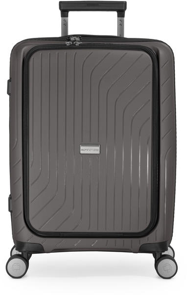 Hauptstadtkoffer TXL Handgepäck Hartschale Laptopfach TSA 55 cm titan matt