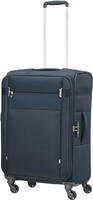 Samsonite Citybeat 4 Rollen Trolley 66 cm mit Dehnfalte blau