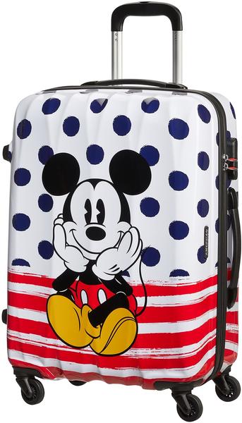 American Tourister Disney Legends 4 Wheel Trolley 65 cm Mickey blue dots